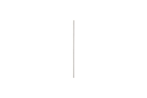 Straight White Paper Straws 0.42x19 cm. | TESSERA Bio Products®