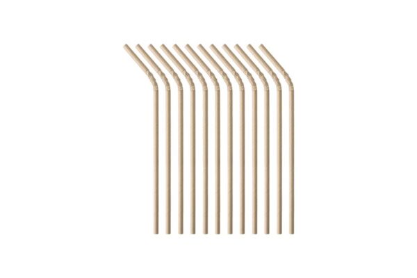 Flexible Kraft Paper Straws Ø 0.6 x 21 cm. | TESSERA Bio Products®