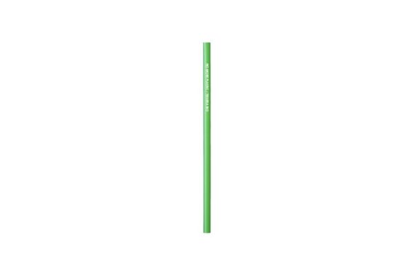 PLA gerade Jumbo-Trinkhalme grün, Ø 0,7 - 24 cm, No More Plastic | TESSERA Bio Products®