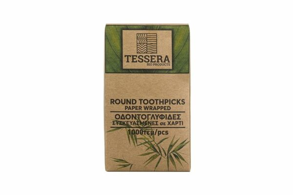 Wooden Toothpicks, Wrapped 1/1 | TESSERA Bio Products®