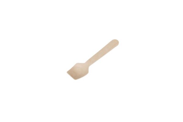 Wooden Spatula Spoon 9.5 cm, Wrapped 1/1 | TESSERA Bio Products®