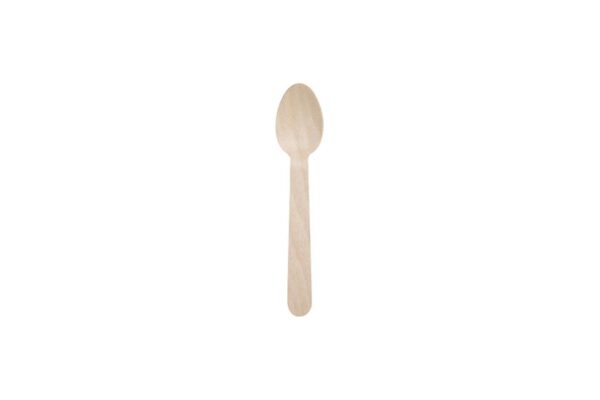 Oval Wooden Spoon for Dessert 14 cm | TESSERA Bio Products®