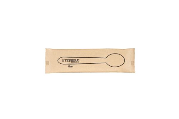Wooden Spoon 16 cm, Wrapped 1/1 | TESSERA Bio Products®