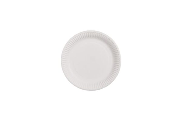 Χάρτινα Πιάτα Λευκά Ø20.5cm. (10 τεμάχια) | TESSERA Bio Products®