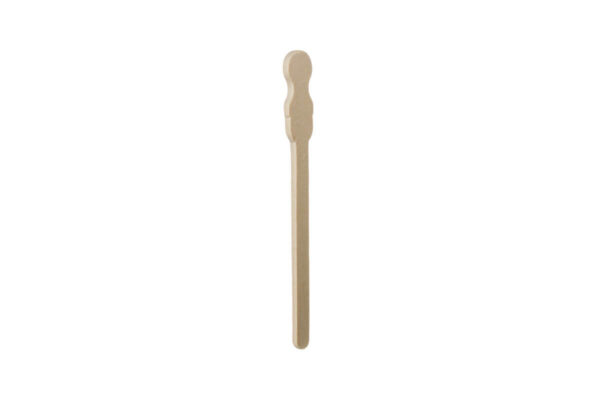 Wooden Stirrer STOPPER 12 cm Wrapped 1/1 in paper | TESSERA Bio Products®