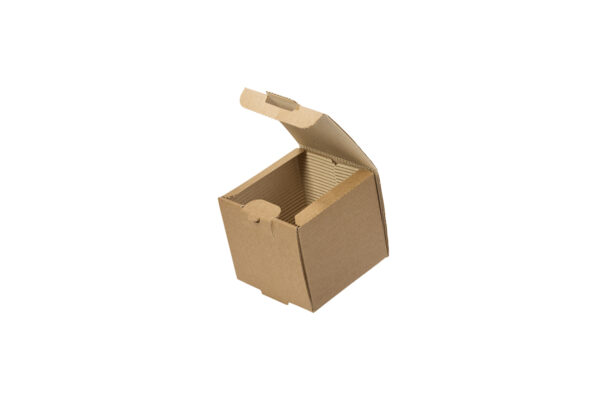 Layer Kraft Paper Burger Box 13 x 13 x 11,9 cm | TESSERA Bio Products®