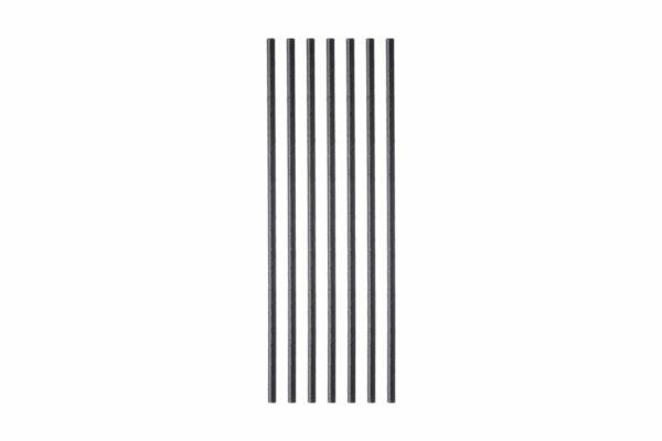 Paper Straws FSC® Straight Black Ø 0.42 x 19 cm. | TESSERA Bio Products®