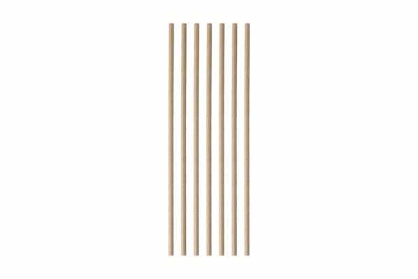 Paper Straws FSC® Straight Kraft Ø 0.42 x 19 cm. Wrapped 1/1 | TESSERA Bio Products®