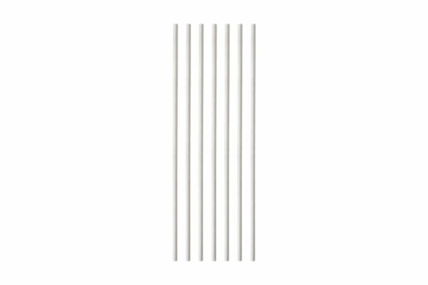 Straight White Paper Straws Ø 0.42 x 19 cm FSC, Wrapped 1/1 | TESSERA Bio Products®