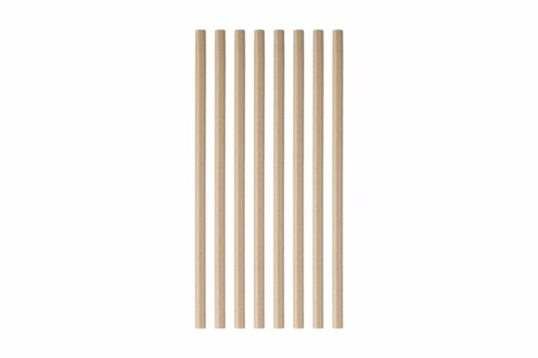 Straight Kraft Paper Straws Ø 0.8 x 21 cm FSC | TESSERA Bio Products®