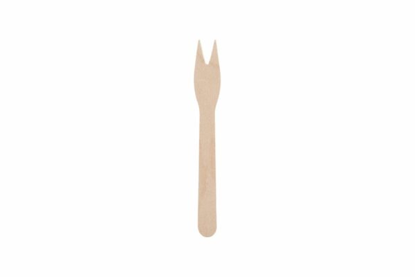 Wooden Mini Forks FSC® ( Two Prongs) 8.5 cm. | TESSERA Bio Products®