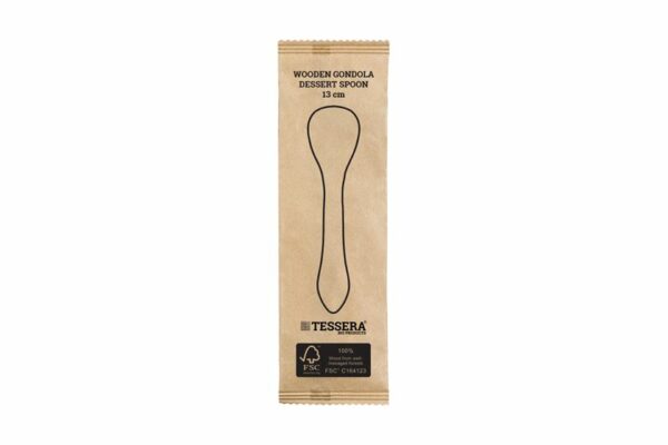 Wooden Spoon FSC® Wrapped 1/1 13 cm. | TESSERA Bio Products®