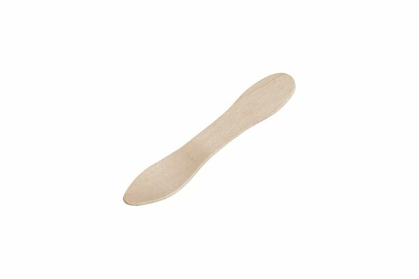Wooden Spatula Spoon 8.7 cm FSC, Wrapped 1/1 | TESSERA Bio Products®