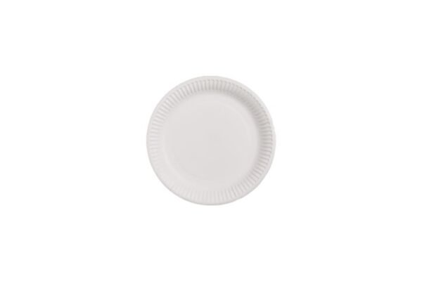 Πιάτο, Στρογγυλό, Χάρτινο, Λευκό, FSC®, 18 εκ., 24x10 τμχ. | TESSERA Bio Products®