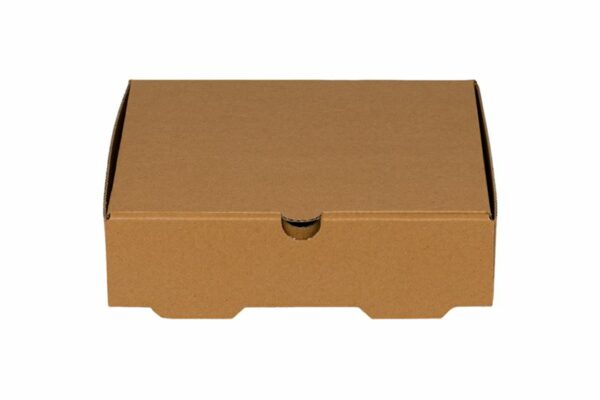 Square Kraft Food Box for Waffle 20x20x5 cm. | TESSERA Bio Products®