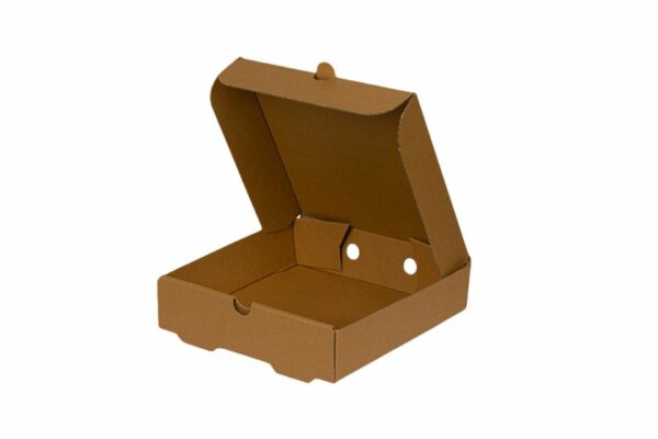 Square Waffle Kraft Food Box 20x20x5 cm | TESSERA Bio Products®