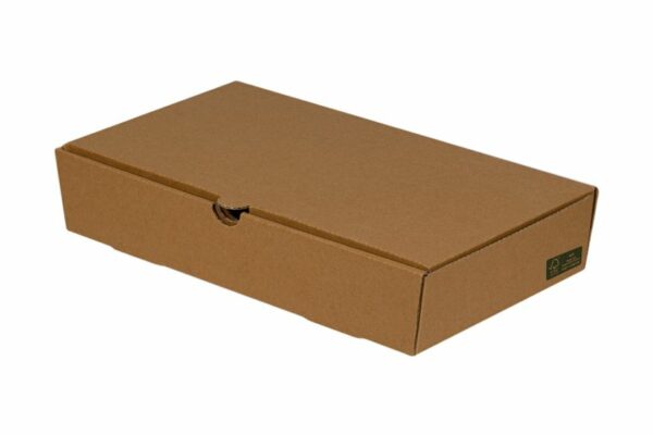 Χάρτινο Kraft Κουτί Φαγητού Παραλληλόγραμμο 27x15,5x5 cm | TESSERA Bio Products®