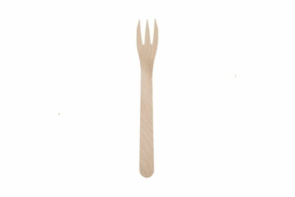Wooden Fork FSC® (Trident) 17cm. | TESSERA Bio Products®