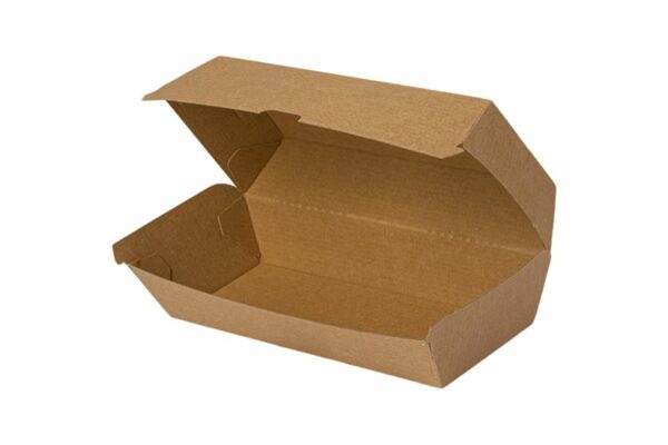 Kraft Paper Food Box DURA Series FSC® 20,5 x 10 x 5 x 8 cm, 3 x 100 pcs. | TESSERA Bio Products®
