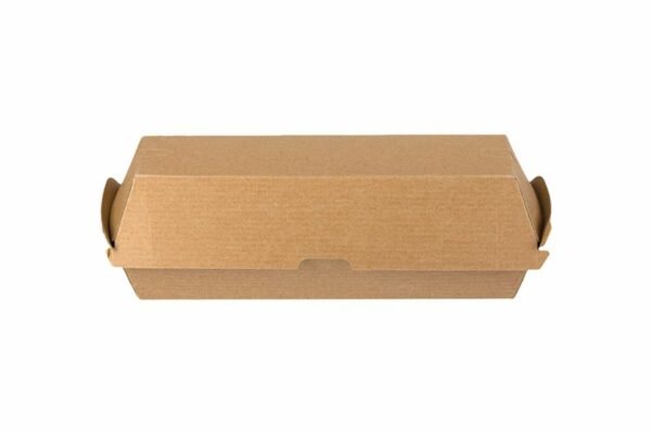 Kraftpapier Hot Dog Box DURA Serie FSC® 21 x 7 x 7,5 cm, 3 x 100 pcs. | TESSERA Bio Products®