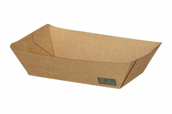 Kraft Paper Food Tray FSC® Dura Series 32oz. | TESSERA Bio Products®