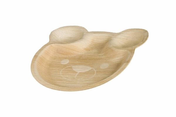 Palm Leaf Bear Plate Ø 25 cm, Round | TESSERA Bio Products®
