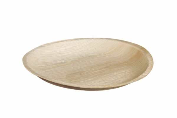 Palm Leaf Round Plate Ø25 cm. (10 pieces) | TESSERA Bio Products®