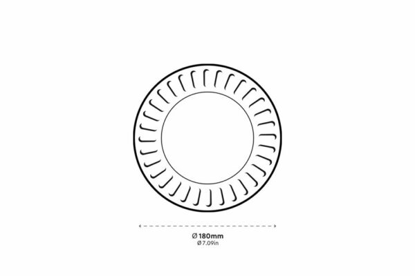 Χάρτινο Πιάτο FSC® Λευκό Ø 18 cm. | TESSERA Bio Products®