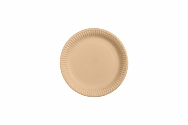 Round Kraft Paper Plates Ø18 cm | TESSERA Bio Products®
