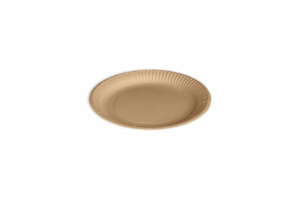 Round Kraft Paper Plates Ø18 cm | TESSERA Bio Products®