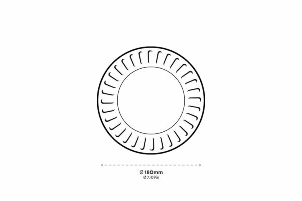 Χάρτινο Πιάτο Λευκό Ø 18 cm. | TESSERA Bio Products®