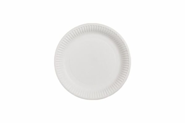 Paper plate, white color,FSC® 20.5cm 20 x 50 pcs. | TESSERA Bio Products®