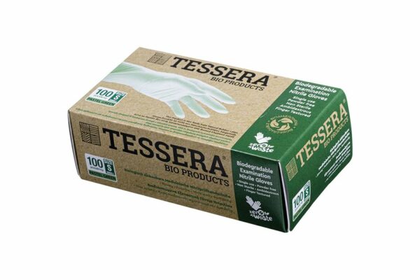 Γάντια Νιτριλίου Βιοδιασπώμενα Small | TESSERA Bio Products®