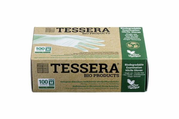 Γάντια Νιτριλίου Βιοδιασπώμενα Μedium | TESSERA Bio Products®