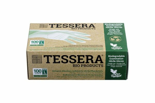 Γάντια Νιτριλίου Βιοδιασπώμενα Large | TESSERA Bio Products®