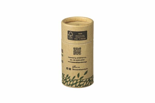 Ξύλινες Οδοντογλυφίδες σε Χάρτινο Βαρελάκι (250 τεμάχια) | TESSERA Bio Products®
