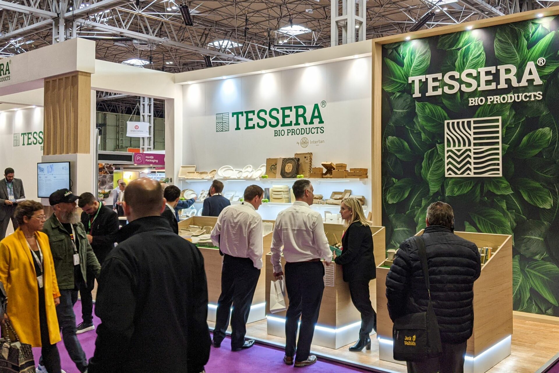 ΤESSERA Bio Products® in Großbritannien für die Packaging Innovations Expo | TESSERA Bio Products®