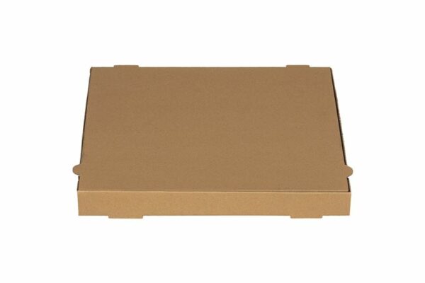 Χάρτινα Κουτιά Πίτσας Kraft Aτύπωτα 33x33x4 cm. | TESSERA Bio Products®