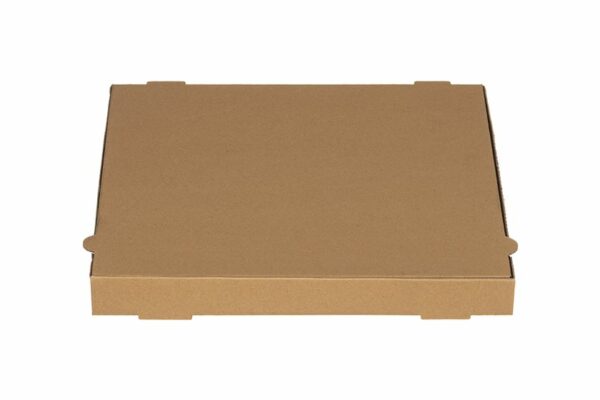Χάρτινα Κουτιά Πίτσας Kraft Aτύπωτα 36x36x4,2 cm. | TESSERA Bio Products®