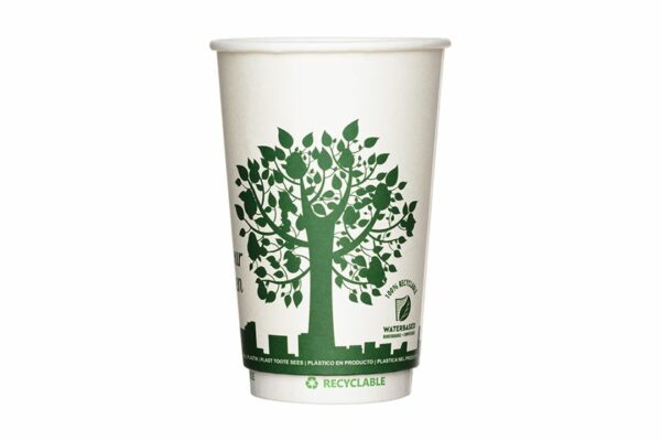 Χάρτινο Ποτήρι 16oz Waterbased Green City | TESSERA Bio Products®
