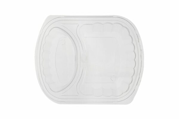 PP Lid for M/W Food Container 2-compartment No 129 | TESSERA Bio Products®