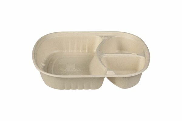M/W Food Container 3-compartment No 129 | TESSERA Bio Products®