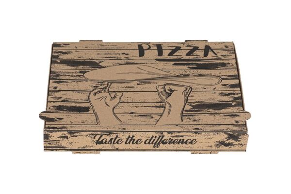 Kraft Paper Pizza Boxes Handmade FSC® 36x36x4.2 cm | TESSERA Bio Products®