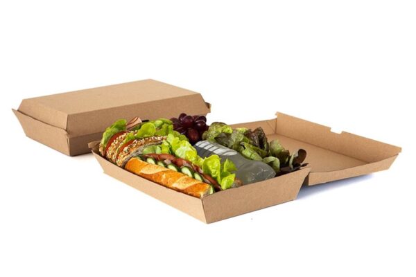 Χάρτινα Kraft Σκεύη Φαγητού FSC® Dura Series Family Dinner Box 29x17x8,5 cm | TESSERA Bio Products®