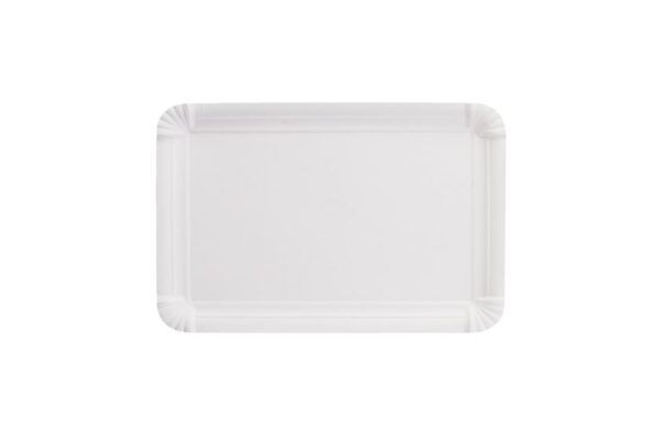 Rectangular Paper Plates FSC® White 13 x 20 cm. | TESSERA Bio Products®