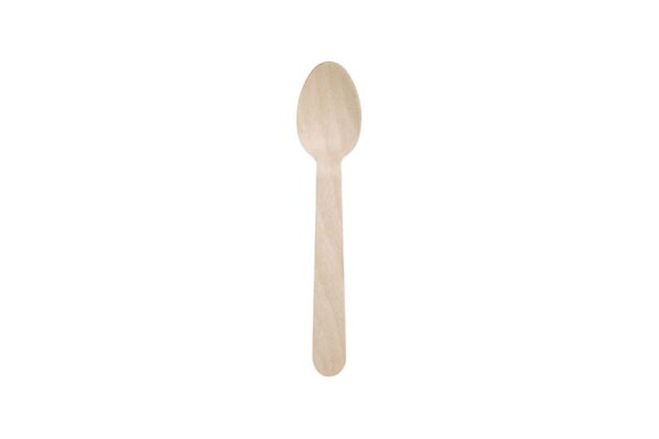 Wooden Spoons Oval for Desserts 14 cm. | TESSERA Bio Products®