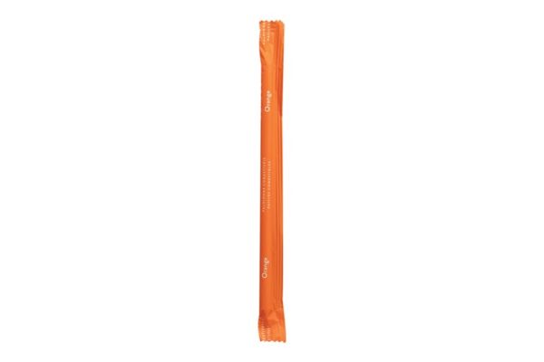 Edible Straws 1/1 with Orange Flavour 200pcs | TESSERA Bio Products®